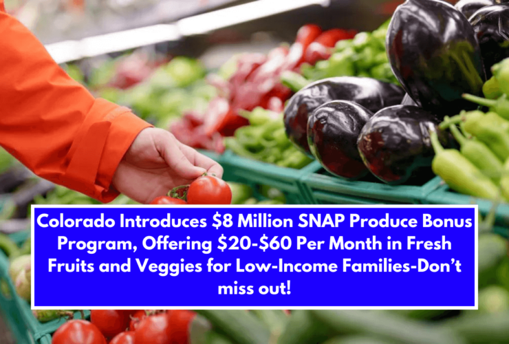 Colorado Introduces $8 Million SNAP Produce Bonus Program, Offering $20-$60 Per Month in Fresh Fruits and Veggies for Low-Income Families-Don’t miss out!