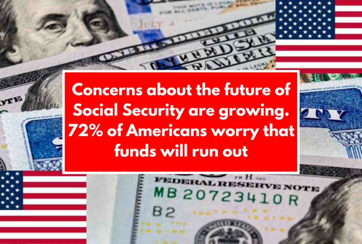 Concerns about the future of Social Security are growing. 72% of Americans worry that funds will run out