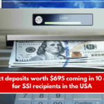 Direct deposits worth $695 coming in 10 days for SSI recipients in the USA