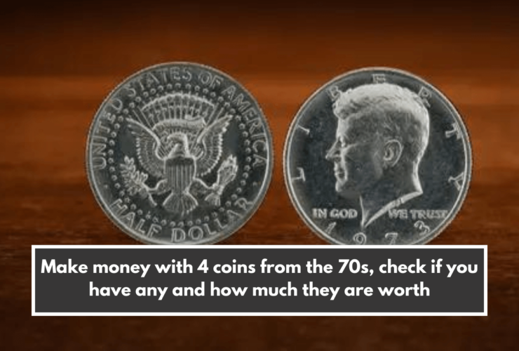 Make money with 4 coins from the 70s, check if you have any and how much they are worth