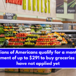 Millions of Americans qualify for a monthly payment of up to $291 to buy groceries and have not applied yet