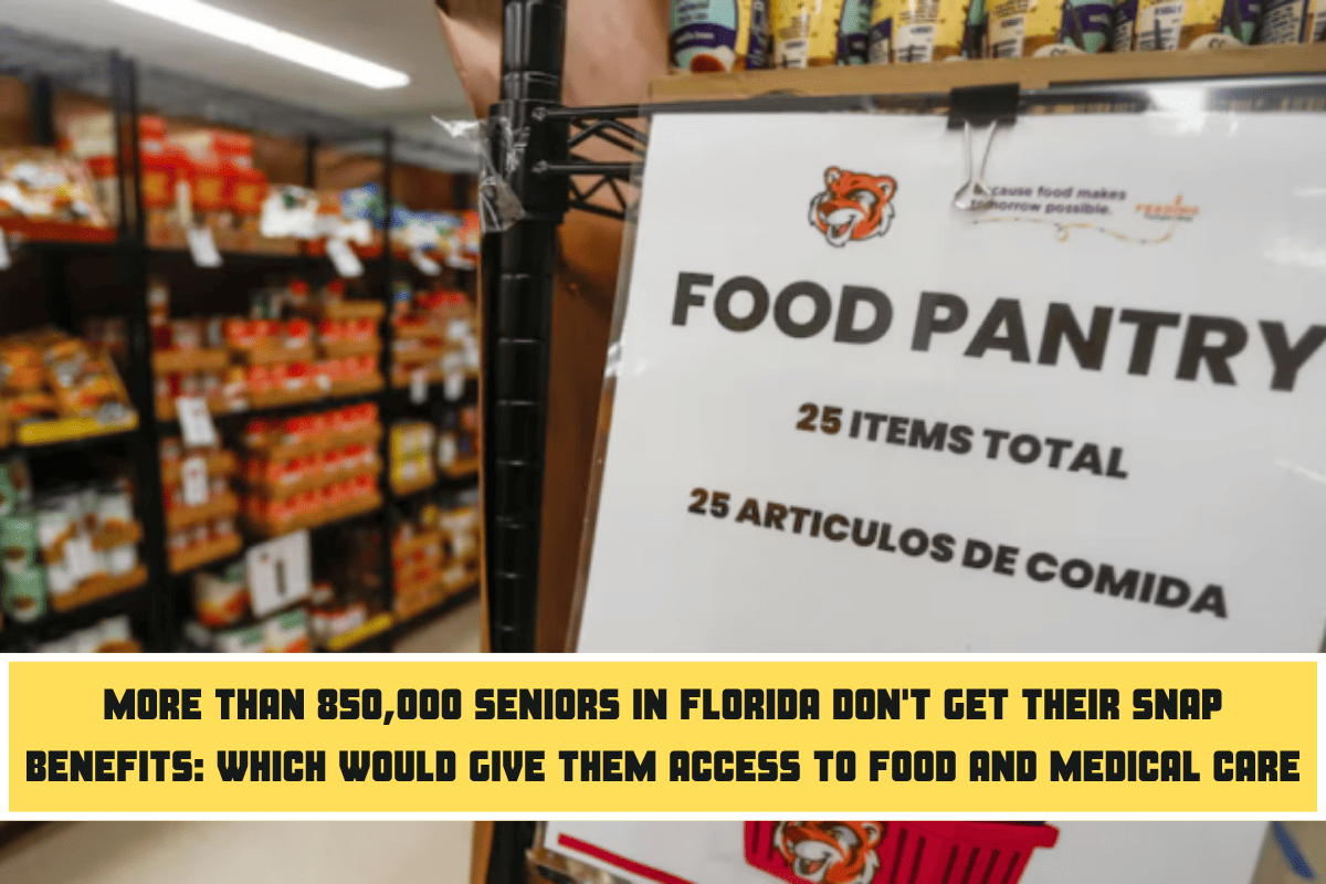 More than 850,000 seniors in Florida don't get their SNAP benefits which would give them access to food and medical care