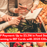 SNAP Payment: Up to $3,516 in Food Stamps Coming to EBT Cards with 2025 COLA