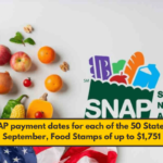 SNAP payment dates for each of the 50 States in September, Food Stamps of up to $1,751