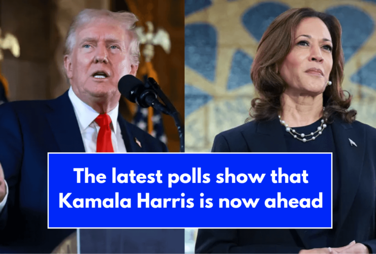 The latest polls show that Kamala Harris is now ahead