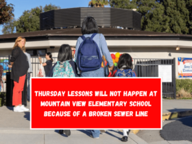 Thursday lessons will not happen at Mountain View Elementary School because of a broken sewer line