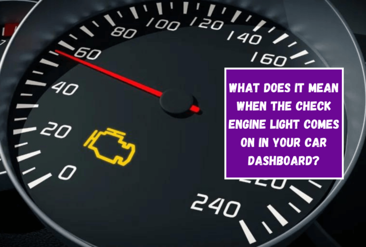 What does it mean when the check engine light comes on in your car dashboard?