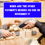 When are the other payments besides SSI due on November 1