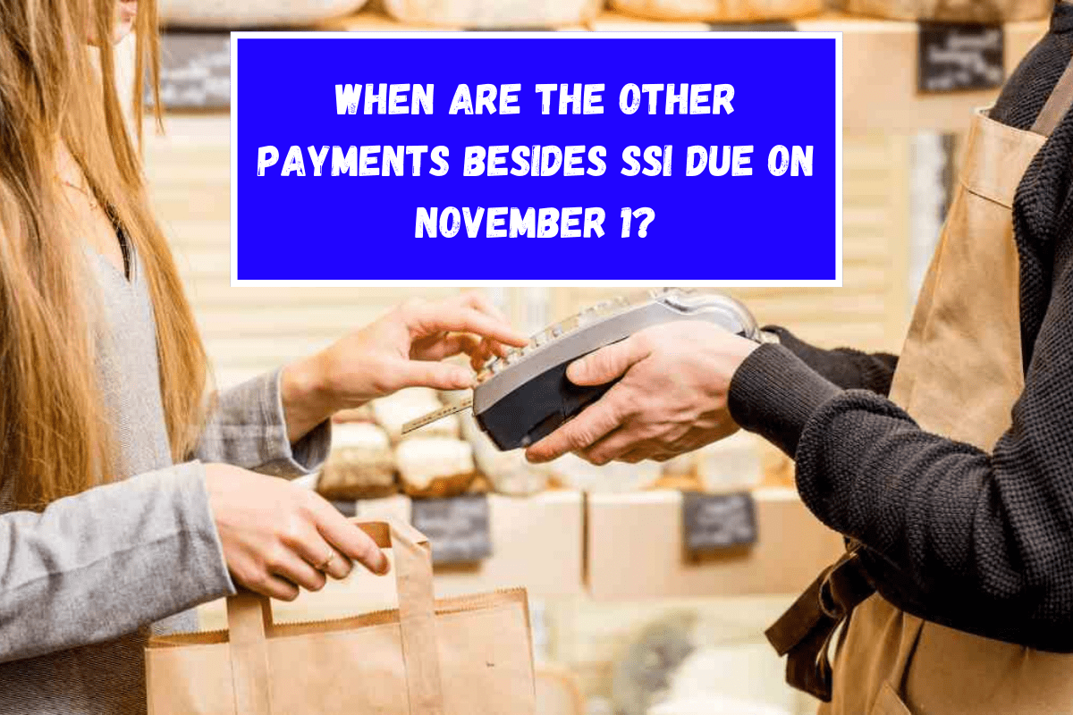 When are the other payments besides SSI due on November 1