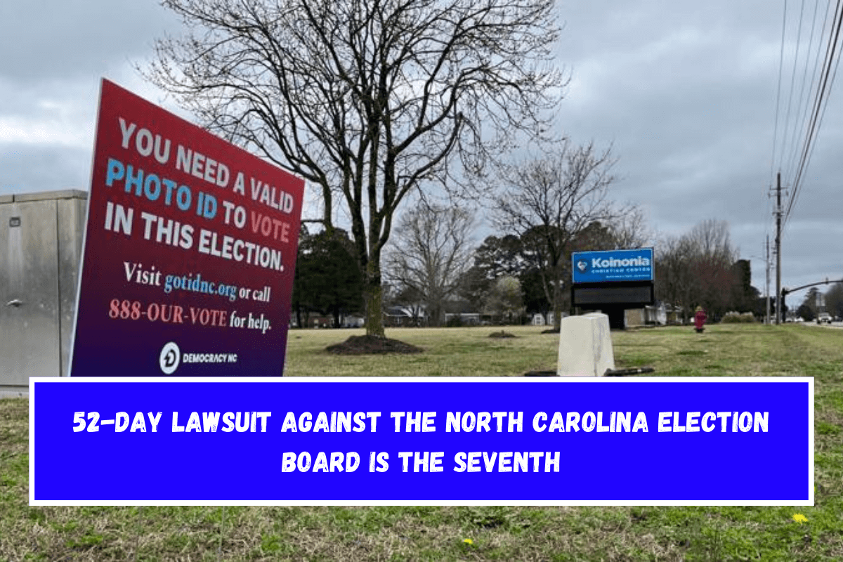 52-day lawsuit against the North Carolina election board is the seventh