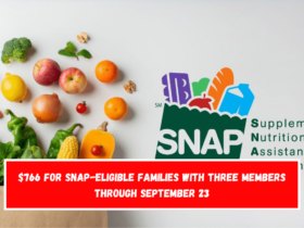 $766 for SNAP-eligible families with three members through September 23