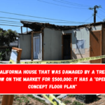 A California house that was damaged by a tree is now on the market for $500,000 It has a open-concept floor plan