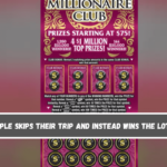 A couple skips their trip and instead wins the lottery