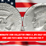 A numismatic coin collector finds a JFK half-dollar coin and pays more than $150,000 for it