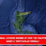 A small asteroid burning up over the Philippines makes a spectacular fireball