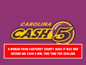 A woman from Carteret County bags It was her second big Cash 5 win, this time for $346,088