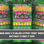 A woman hides a $1 million lottery ticket under her mattress to keep it safe