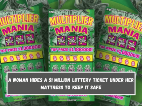 A woman hides a $1 million lottery ticket under her mattress to keep it safe