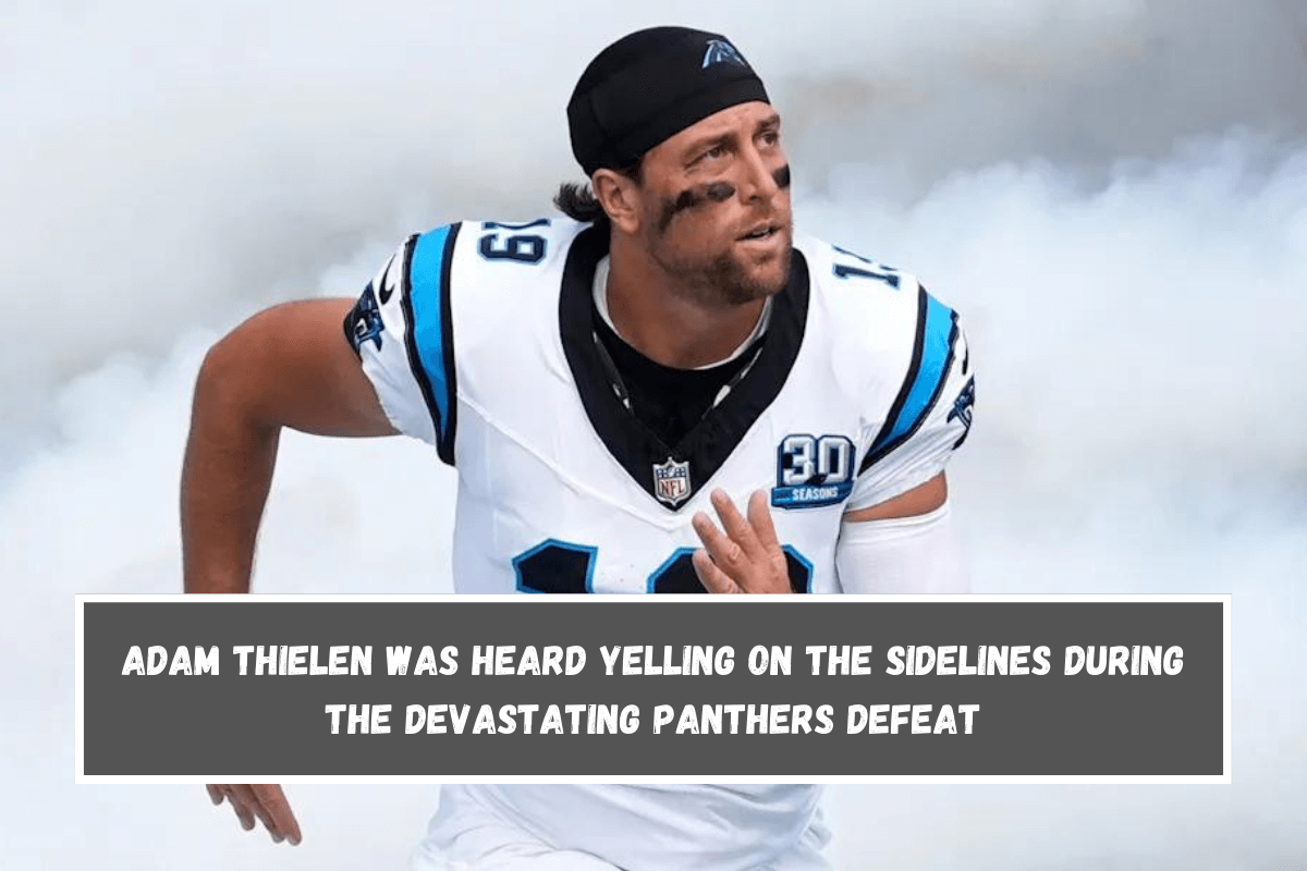 Adam Thielen was heard yelling on the sidelines during the devastating Panthers defeat