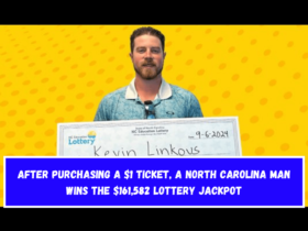 After purchasing a $1 ticket, a North Carolina man wins the $161,582 lottery jackpot