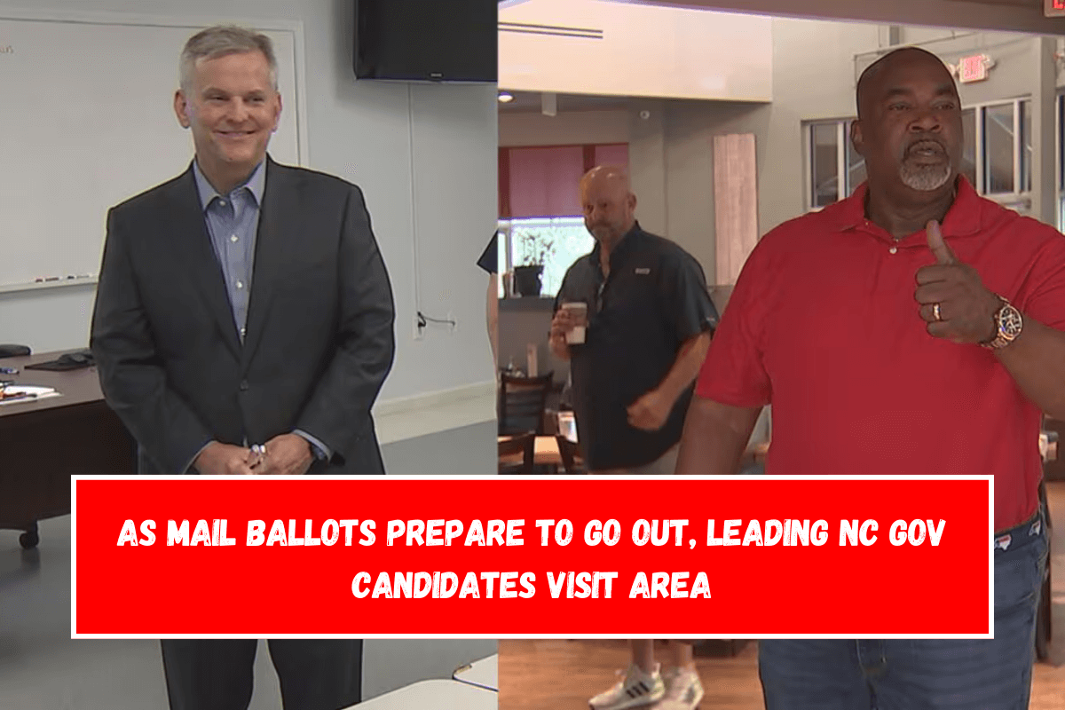 As mail ballots prepare to go out, leading NC Gov candidates visit area