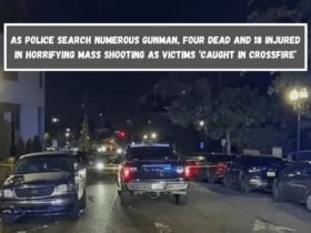 As police search numerous gunman, four dead and 18 injured in horrifying mass shooting as victims ‘caught in crossfire’