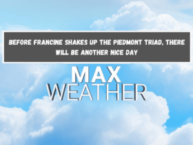 Before Francine shakes up the Piedmont Triad, there will be another nice day