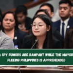 China spy rumors are rampant while the mayor of a fleeing Philippines is apprehended