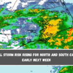 Coastal storm risk rising for North and South Carolina early next week