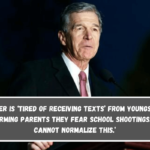 Cooper is ‘tired of receiving texts’ from youngsters informing parents they fear school shootings. ‘We cannot normalize this.’