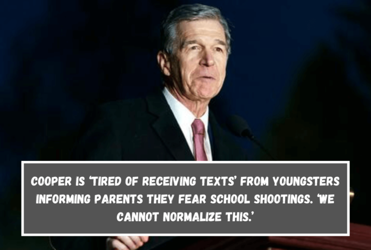 Cooper is ‘tired of receiving texts’ from youngsters informing parents they fear school shootings. ‘We cannot normalize this.’