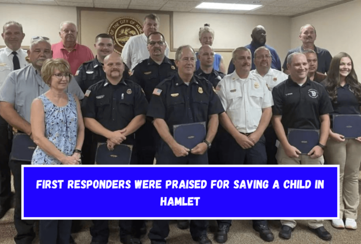 First responders were praised for saving a child in Hamlet