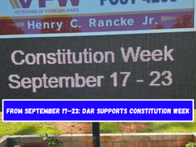 From September 17–23 DAR supports Constitution Week