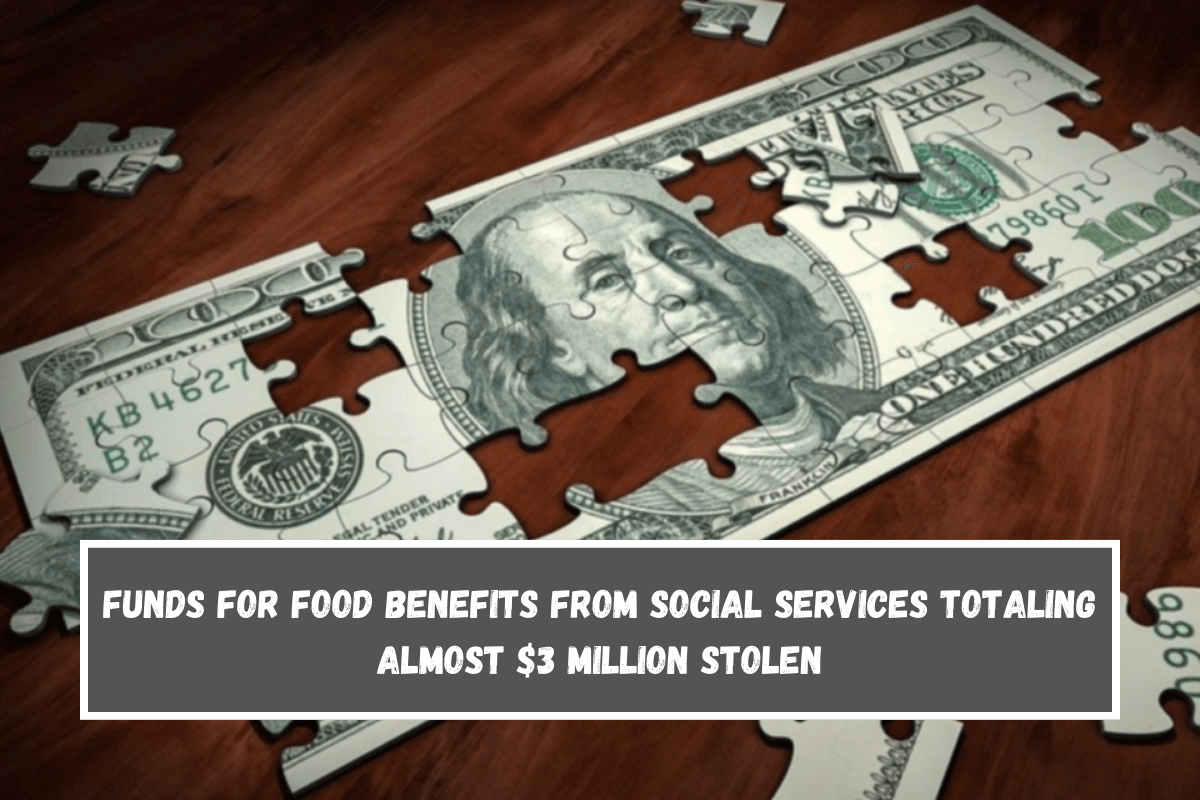 Funds for Food Benefits from Social Services Totaling Almost $3 Million Stolen