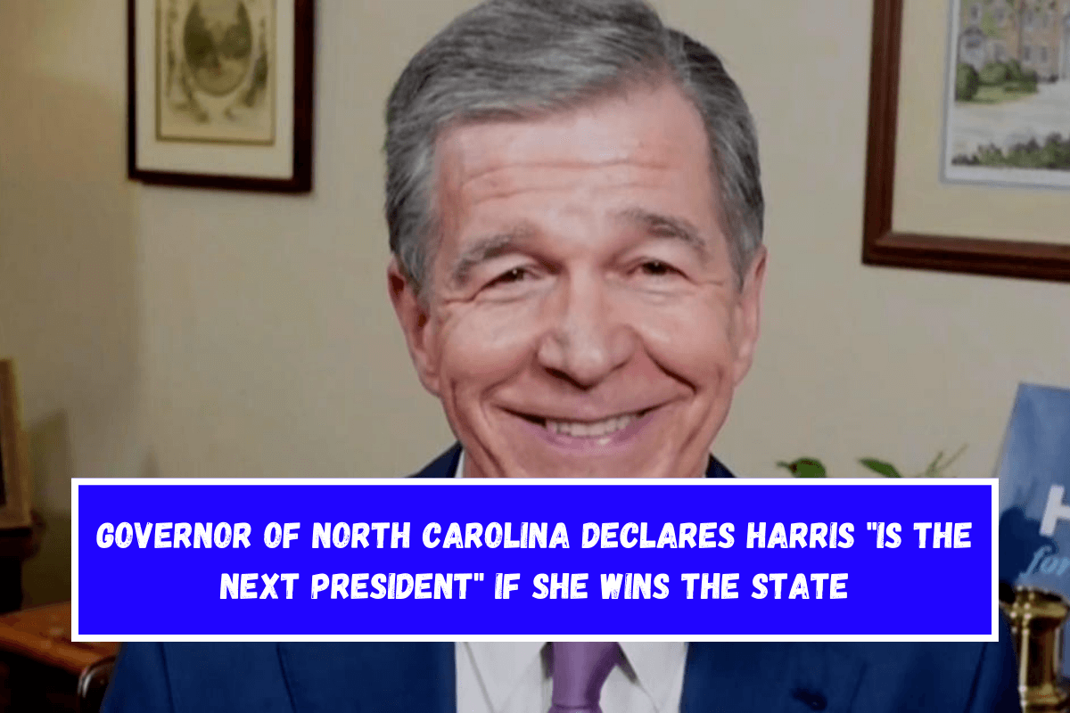 Governor of North Carolina Declares Harris is the next president if she wins the state