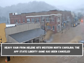 Heavy rain from Helene hits western North Carolina; the App StateLiberty game has been canceled