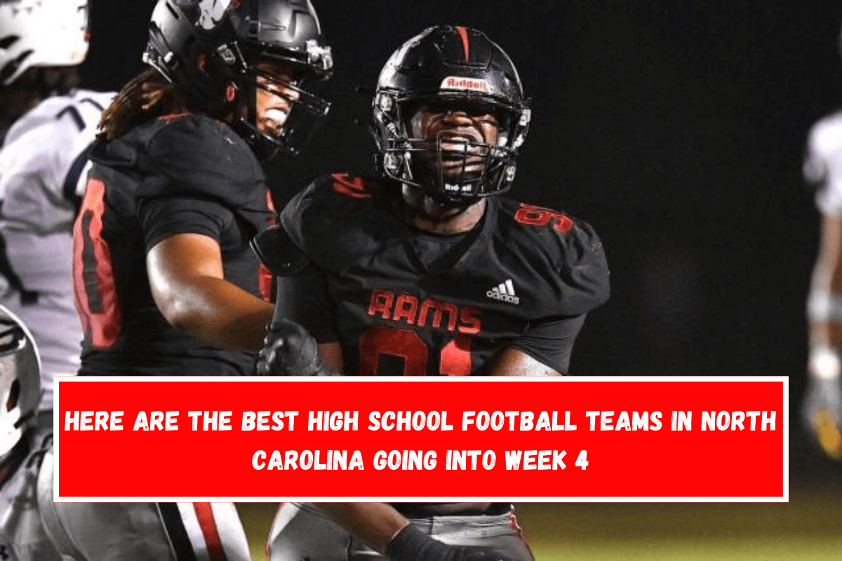 Here are the best high school football teams in North Carolina going into Week 4