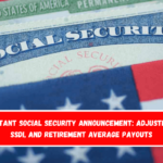 Important Social Security announcement Adjusted SSI, SSDI, and Retirement average payouts