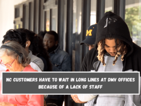 NC customers have to wait in long lines at DMV offices because of a lack of staff