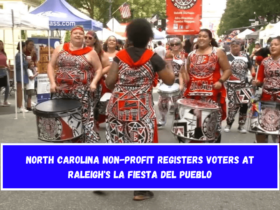 North Carolina non-profit registers voters at Raleigh's La Fiesta Del Pueblo