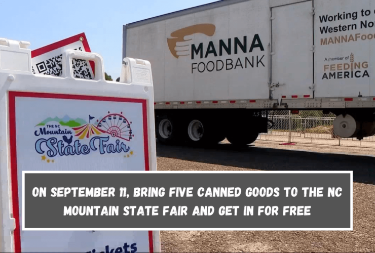 On September 11, bring five canned goods to the NC Mountain State Fair and get in for free