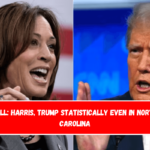 Poll: Harris, Trump statistically even in North Carolina