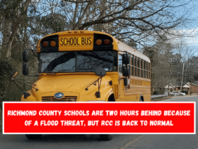 Richmond County Schools are two hours behind because of a flood threat, but RCC is back to normal