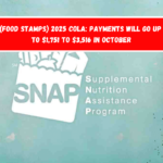 SNAP (Food Stamps) 2025 COLA Payments will go up by up to $1,751 to $3,516 in October