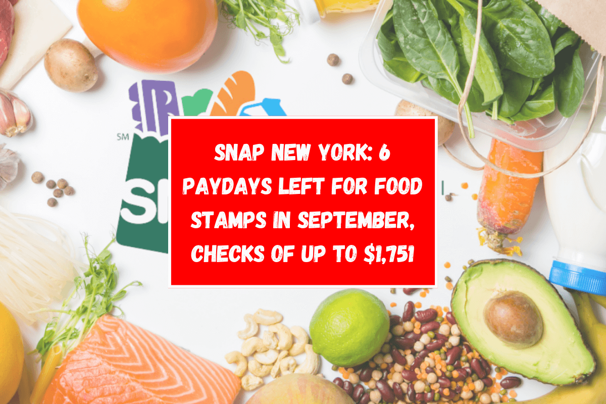 SNAP New York: 6 paydays left for Food Stamps in September, checks of up to $1,751