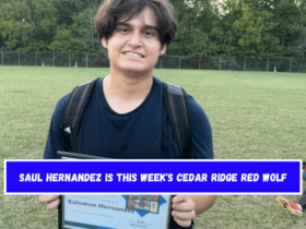 Saul Hernandez is this week's Cedar Ridge Red Wolf