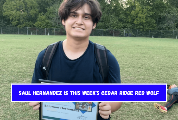 Saul Hernandez is this week's Cedar Ridge Red Wolf