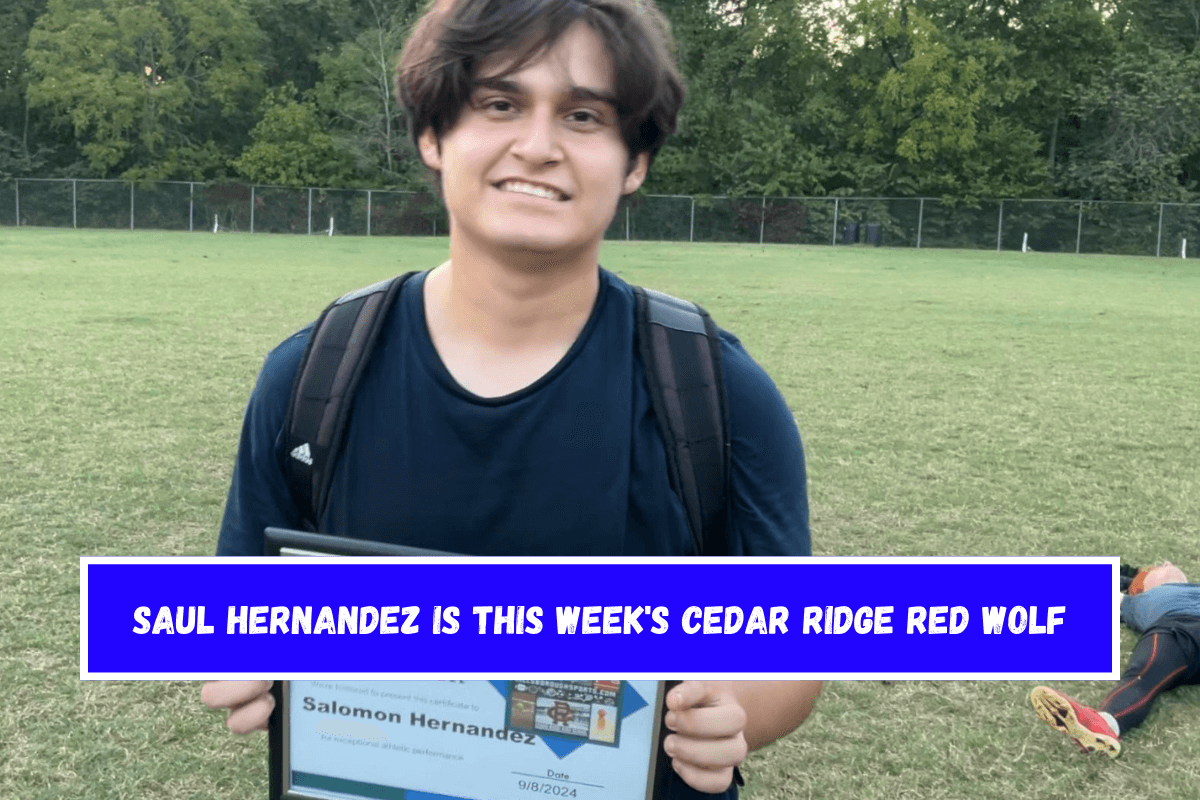 Saul Hernandez is this week's Cedar Ridge Red Wolf