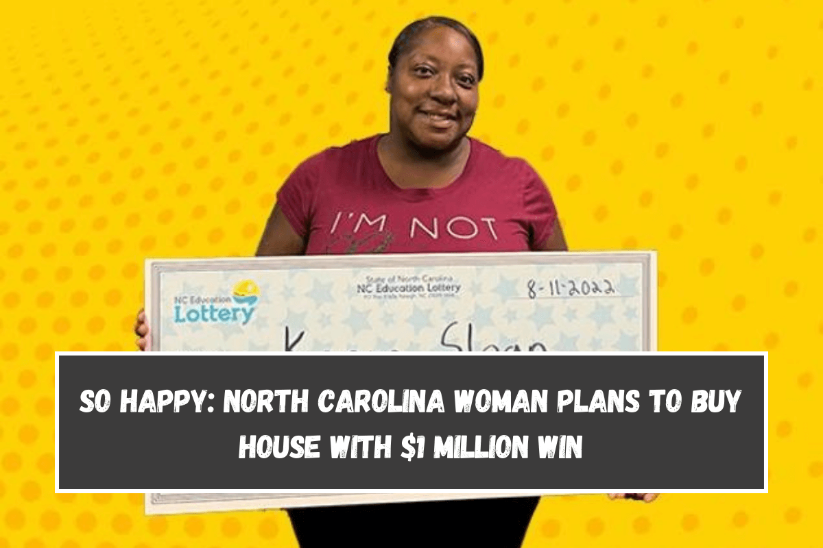 So happy: North Carolina woman plans to buy house with $1 million win