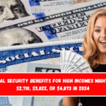 Social Security benefits for high incomes might be $2,710, $3,822, or $4,873 in 2024